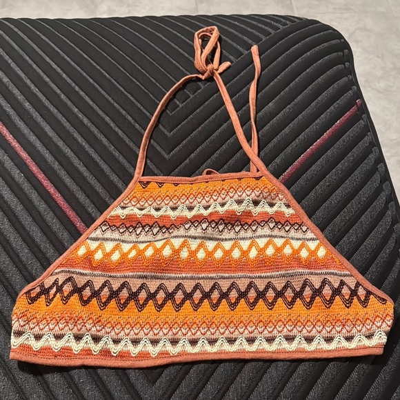 Colorful Patterned Halter Top - Picture 1 of 3